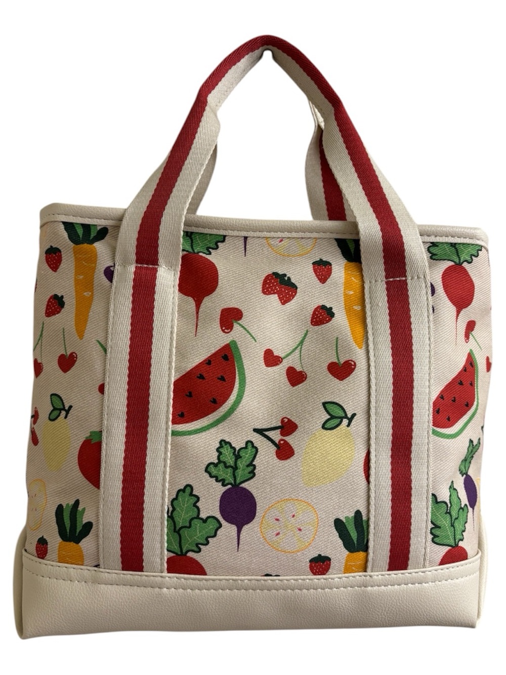 Betsey Johnson fruit and veggie canvas crossbody NWOT - Picture 2 of 10